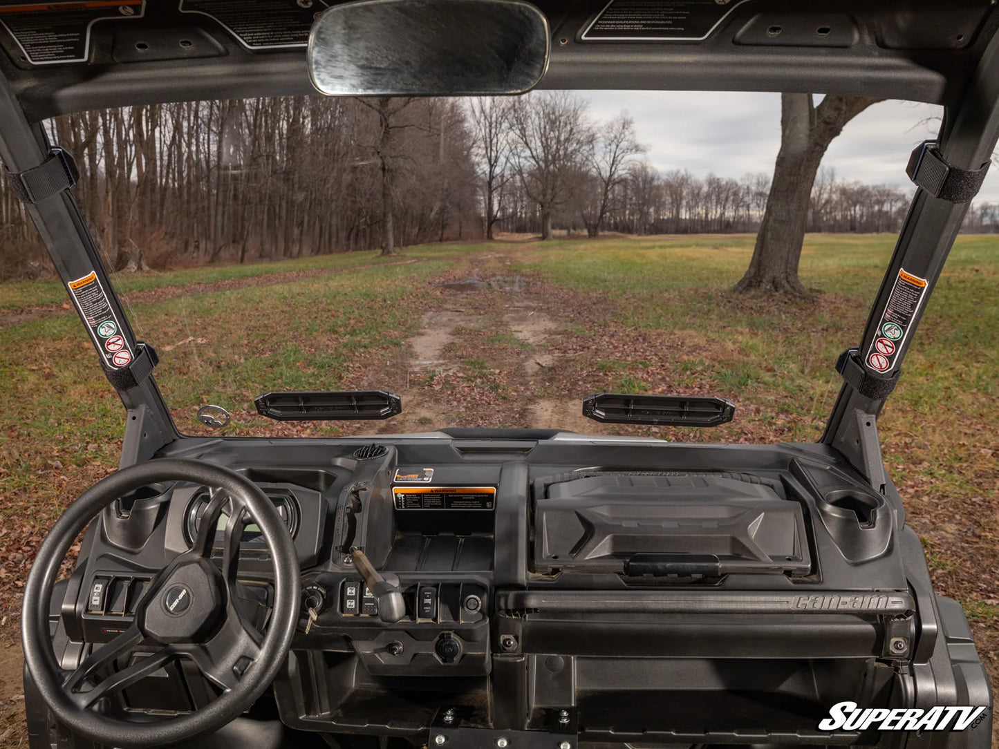 Can-Am Defender Scratch Resistant Vented Full Windshield